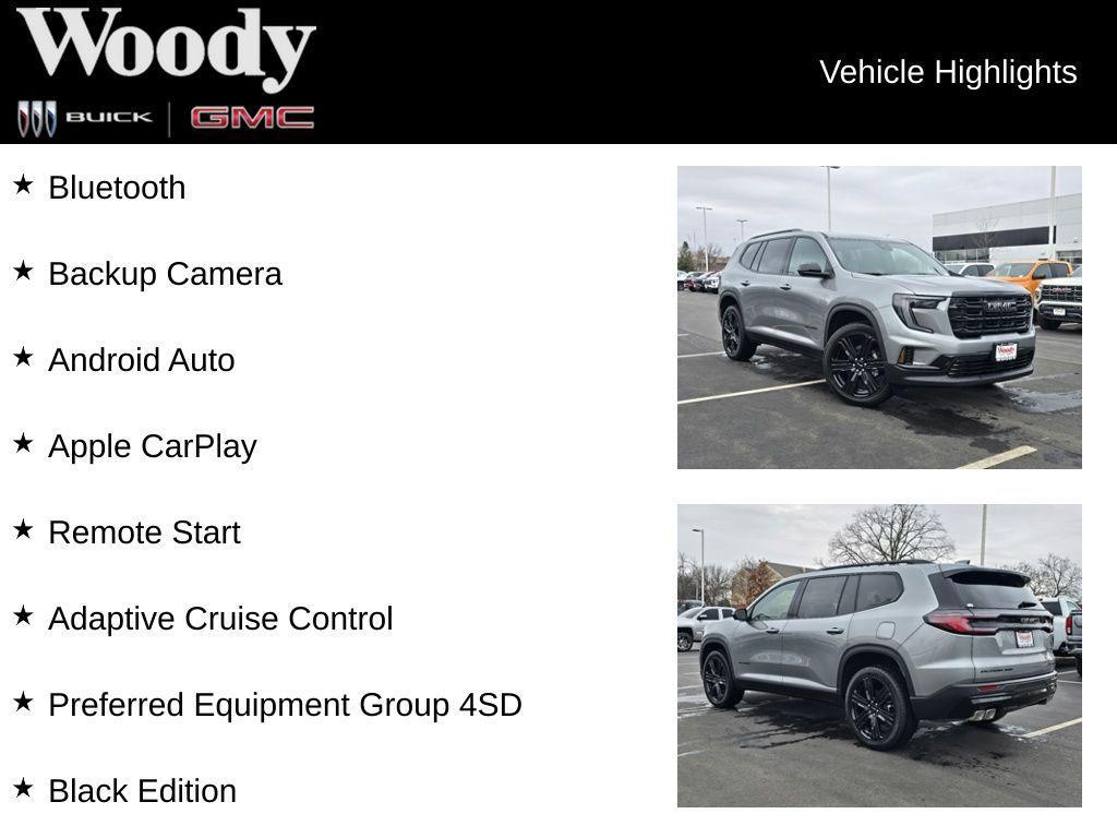 new 2026 GMC Acadia car, priced at $50,062
