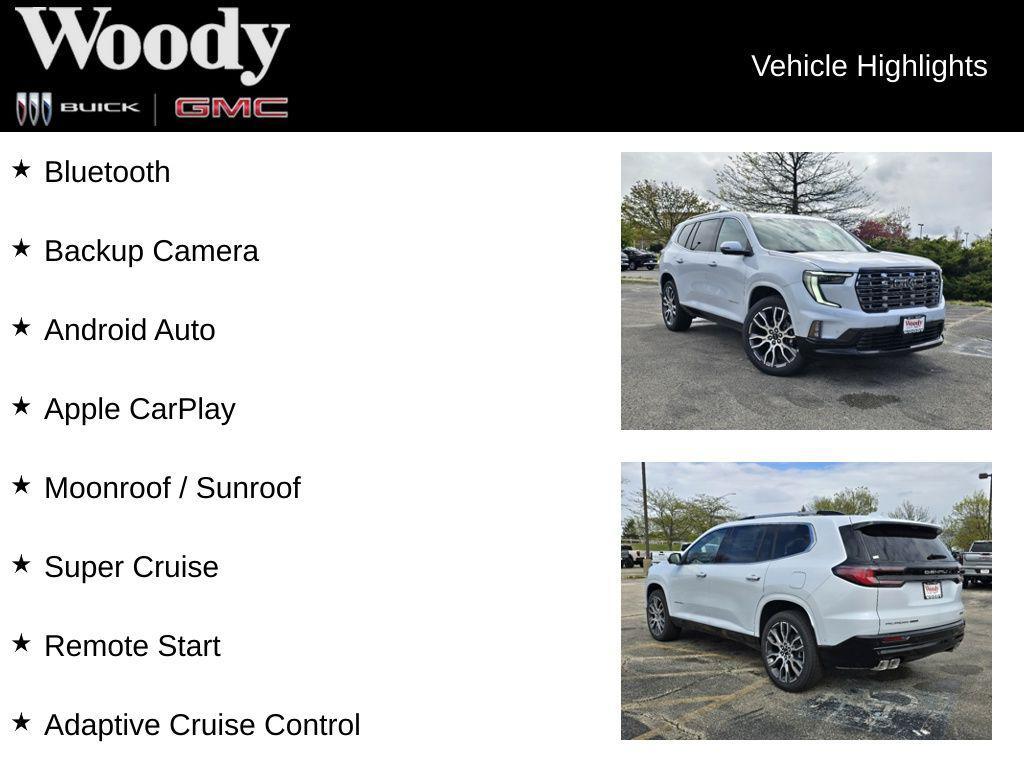 new 2026 GMC Acadia car, priced at $65,525