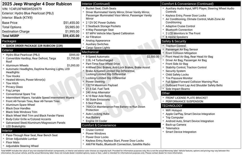 used 2025 Jeep Wrangler car, priced at $42,956