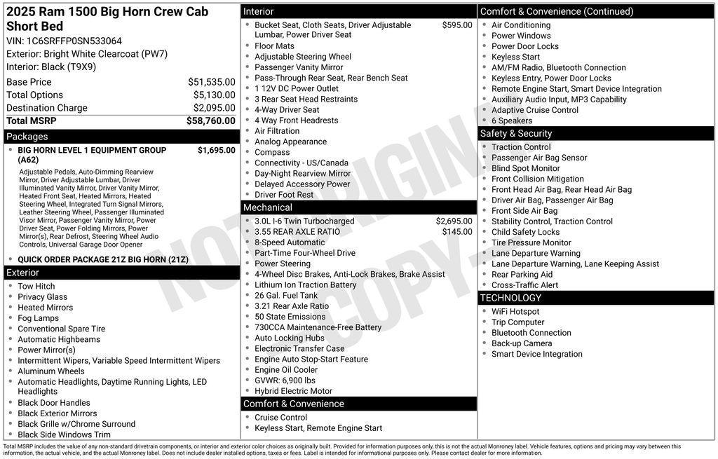 used 2025 Ram 1500 car