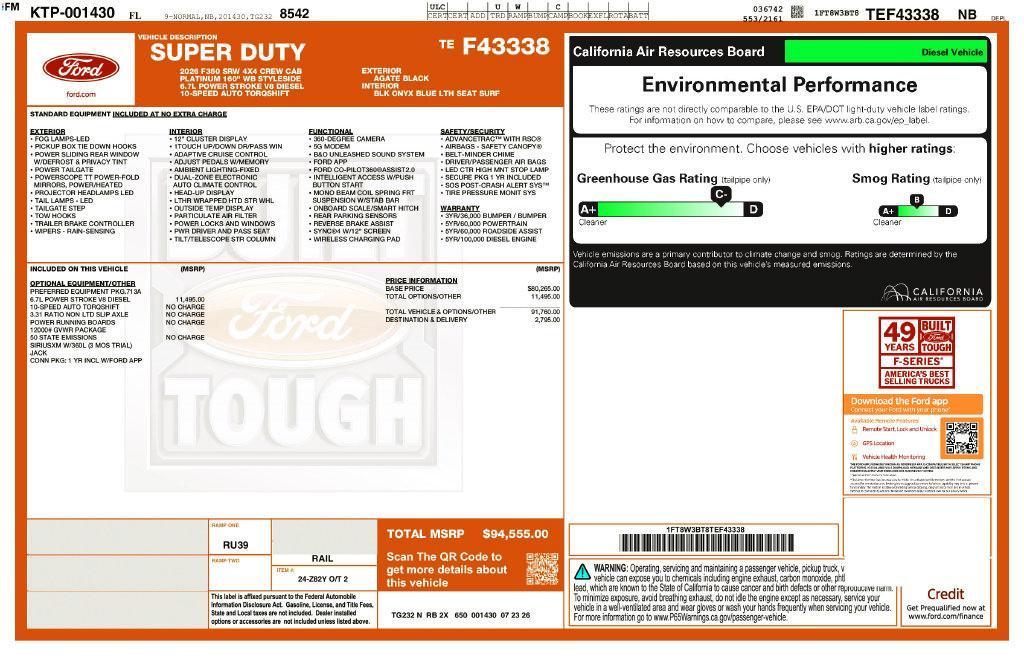new 2026 Ford F-350 car, priced at $85,874