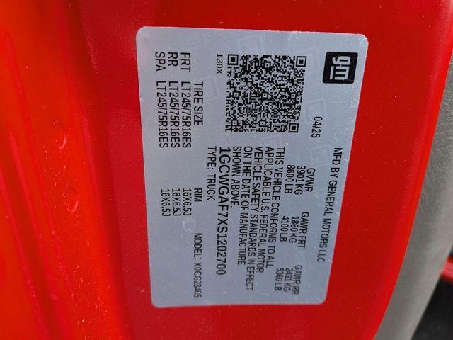 new 2025 Chevrolet Express 2500 car, priced at $46,025