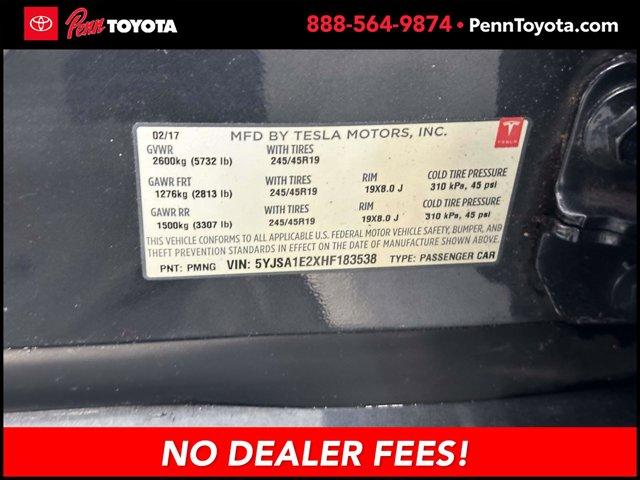 used 2017 Tesla Model S car, priced at $16,988