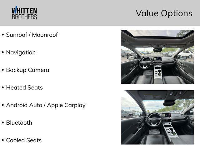 used 2021 Hyundai Kona EV car, priced at $17,189