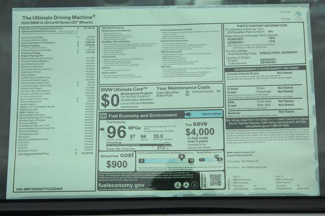 new 2026 BMW i5 car, priced at $83,500