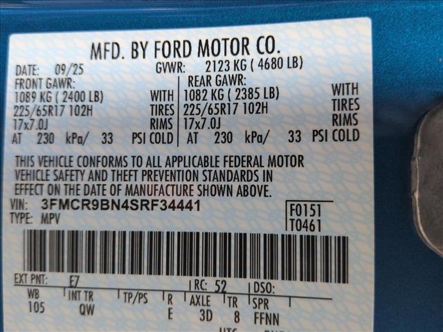 new 2025 Ford Bronco Sport car, priced at $26,777