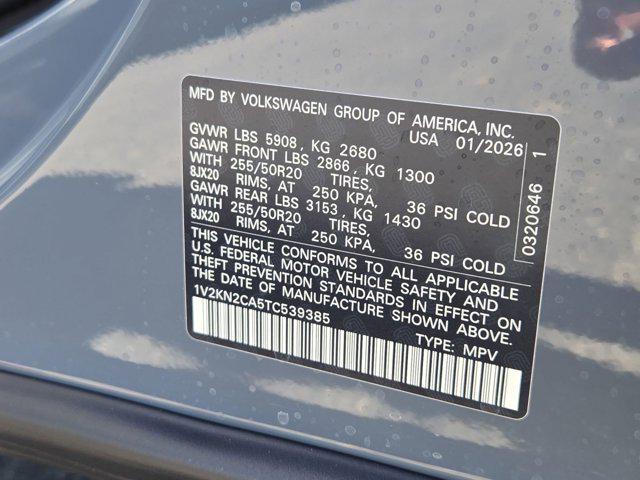 new 2026 Volkswagen Atlas car, priced at $47,791