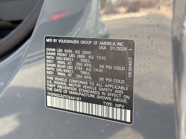 new 2026 Volkswagen Atlas car, priced at $55,871