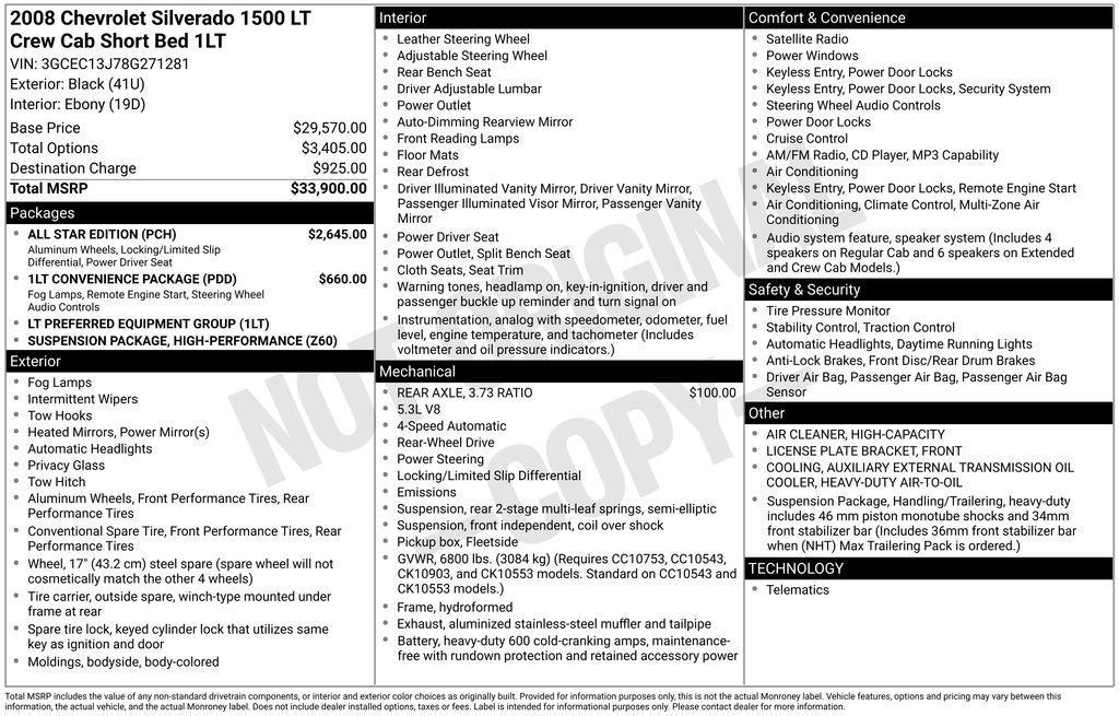 used 2008 Chevrolet Silverado 1500 car, priced at $8,490