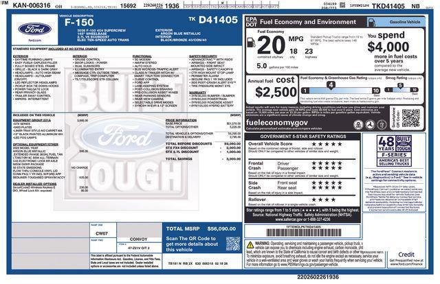 new 2026 Ford F-150 car, priced at $58,812