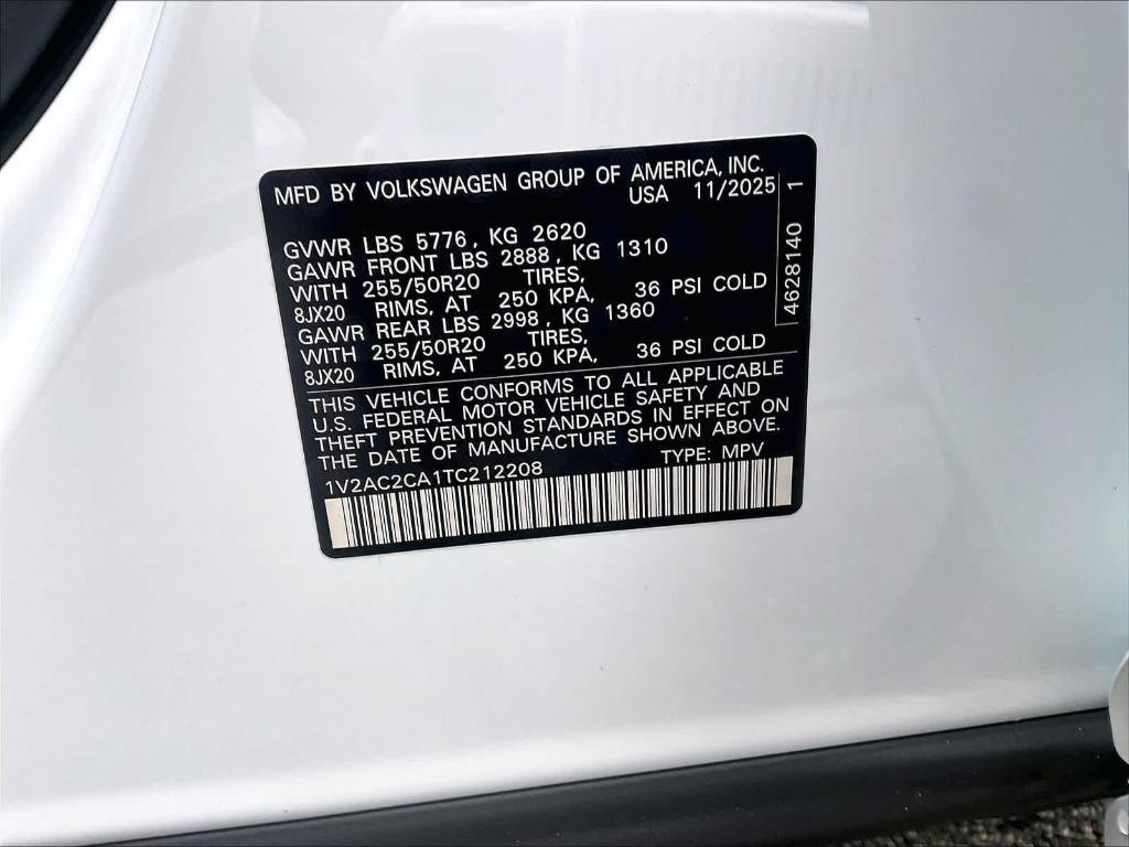 new 2026 Volkswagen Atlas Cross Sport car, priced at $49,452