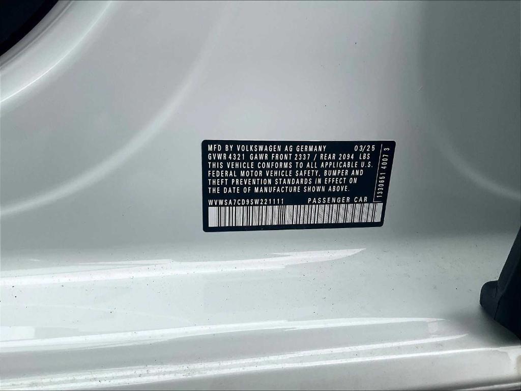 new 2025 Volkswagen Golf GTI car, priced at $35,070