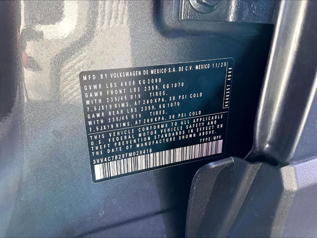 new 2026 Volkswagen Taos car, priced at $37,384