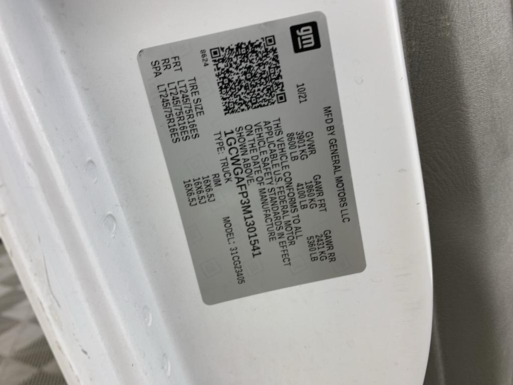 used 2021 Chevrolet Express 2500 car, priced at $17,500