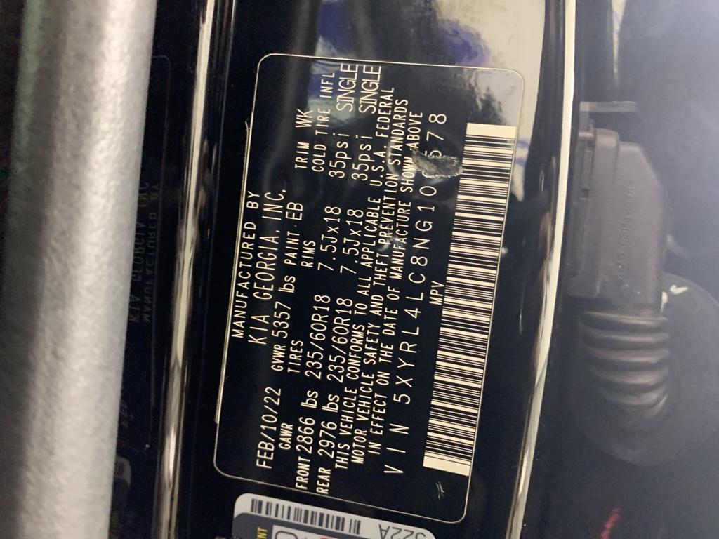 used 2022 Kia Sorento car, priced at $21,000