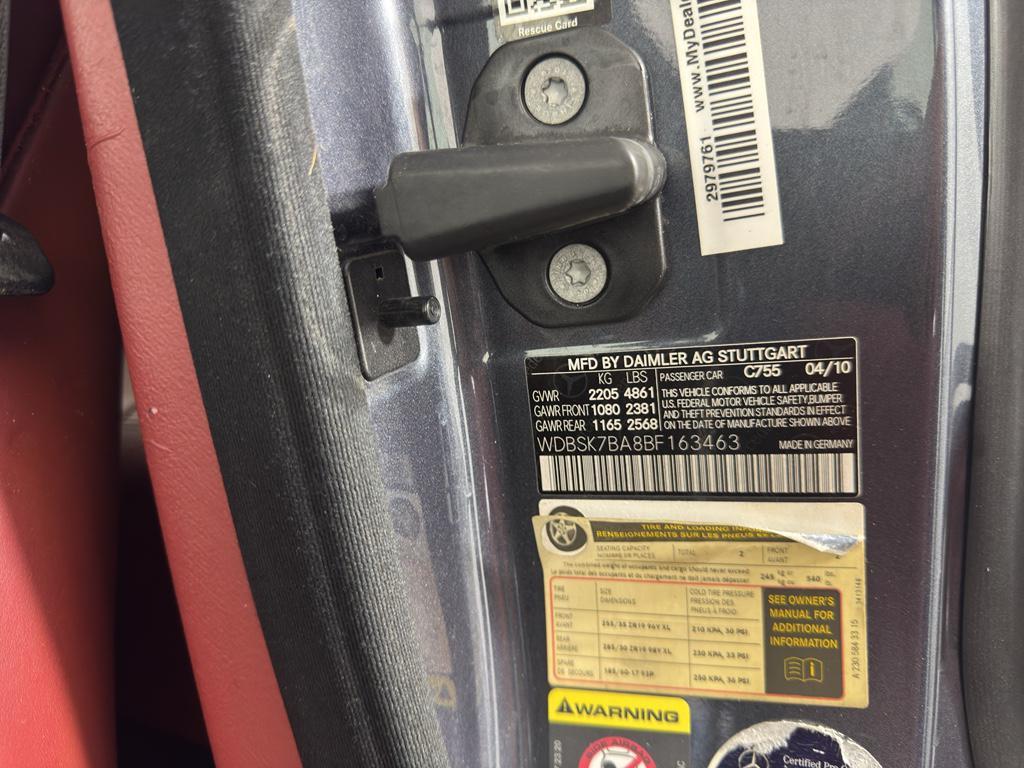 used 2011 Mercedes-Benz SL-Class car, priced at $15,995