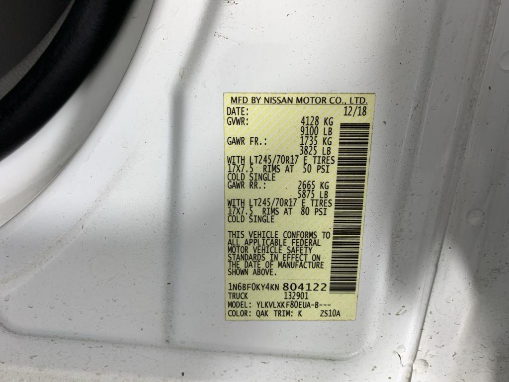 used 2019 Nissan NV Cargo NV2500 HD car, priced at $19,995
