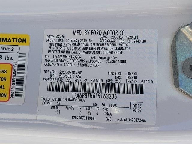 used 2020 Ford Mustang car, priced at $19,671