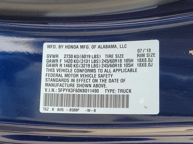 used 2019 Honda Ridgeline car, priced at $26,221