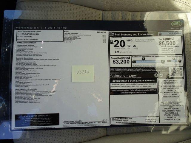 new 2025 Land Rover Discovery Sport car, priced at $45,000