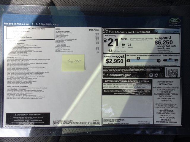 new 2026 Land Rover Range Rover car, priced at $135,650