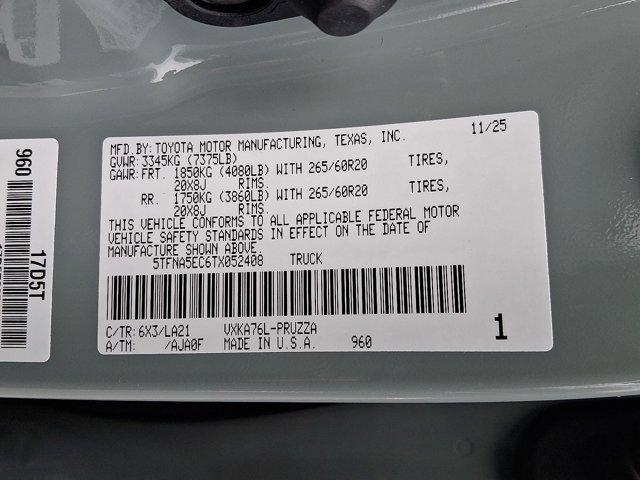 new 2026 Toyota Tundra car, priced at $74,517