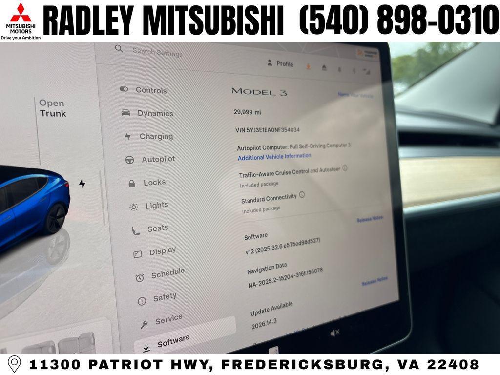 used 2022 Tesla Model 3 car, priced at $26,784