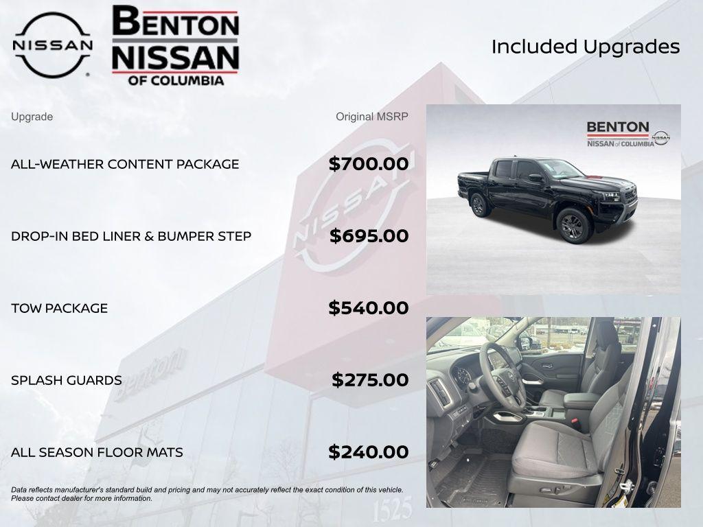 new 2026 Nissan Frontier car, priced at $38,291