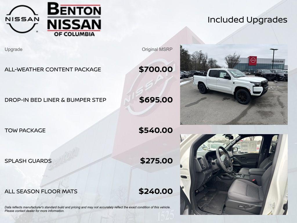 new 2026 Nissan Frontier car, priced at $36,991