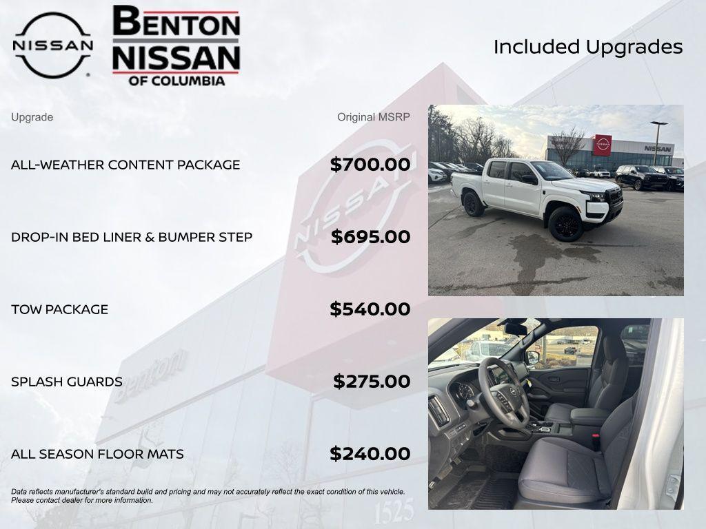 new 2026 Nissan Frontier car, priced at $36,991