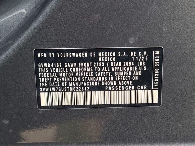 new 2026 Volkswagen Jetta car, priced at $27,675