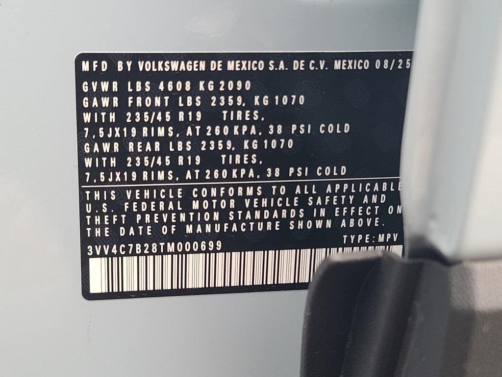 new 2026 Volkswagen Taos car, priced at $37,004