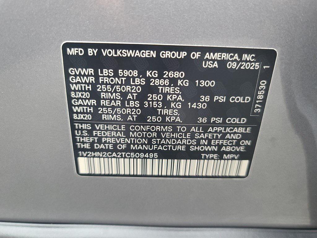 new 2026 Volkswagen Atlas car, priced at $43,197