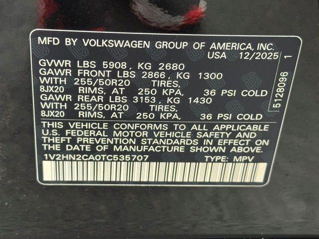 new 2026 Volkswagen Atlas car, priced at $42,677