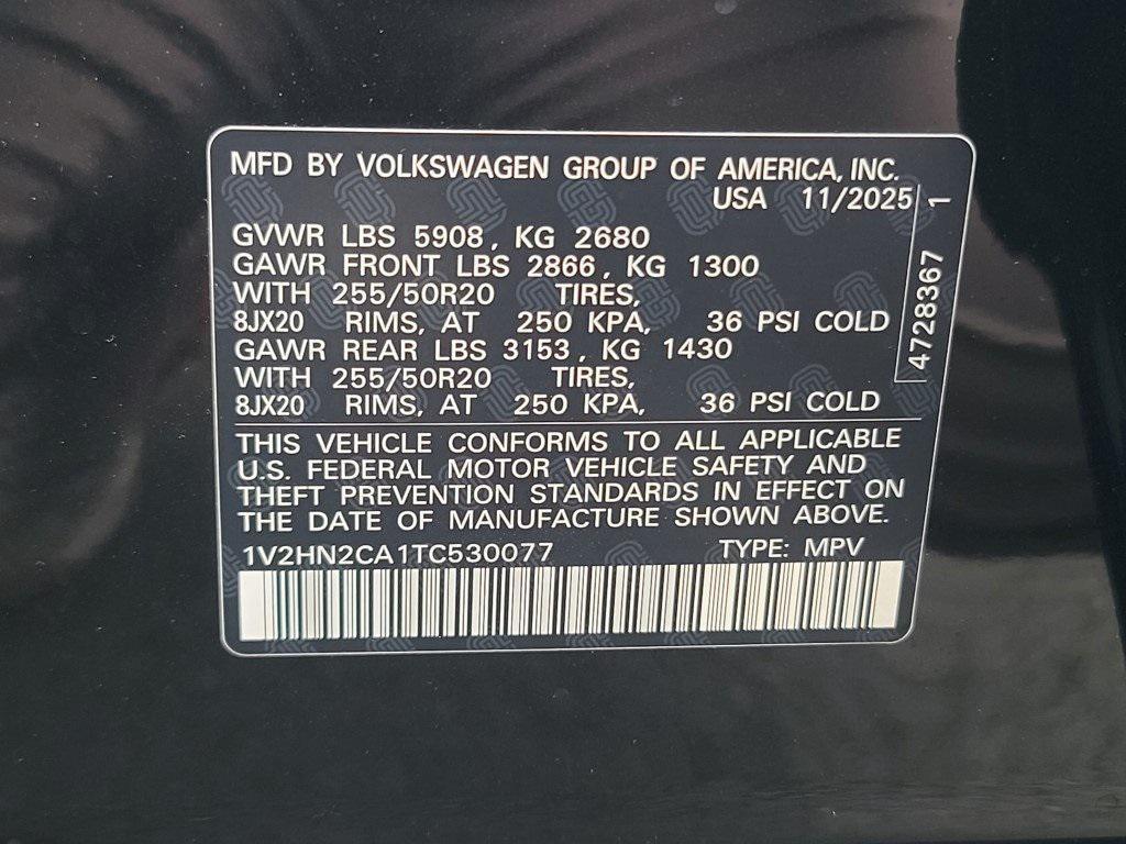 new 2026 Volkswagen Atlas car, priced at $43,388