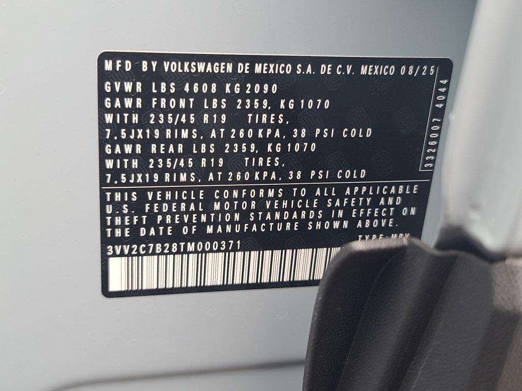 new 2026 Volkswagen Taos car, priced at $33,560