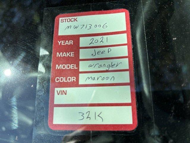 used 2021 Jeep Wrangler Unlimited car, priced at $26,154