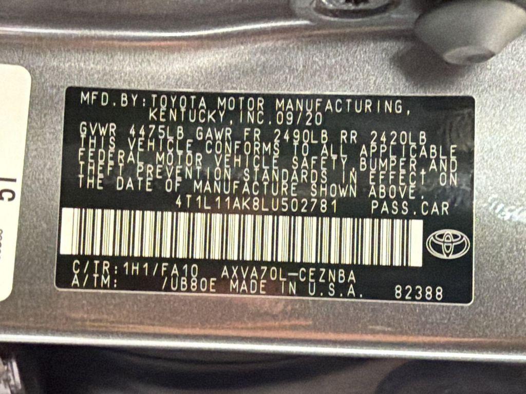 used 2020 Toyota Camry car, priced at $15,798