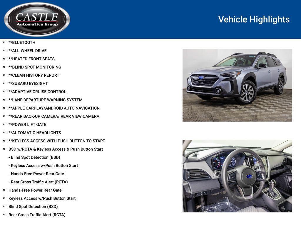 used 2025 Subaru Outback car, priced at $31,977