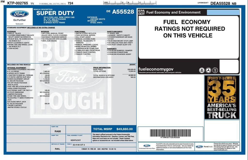 used 2013 Ford F-350 car, priced at $18,977