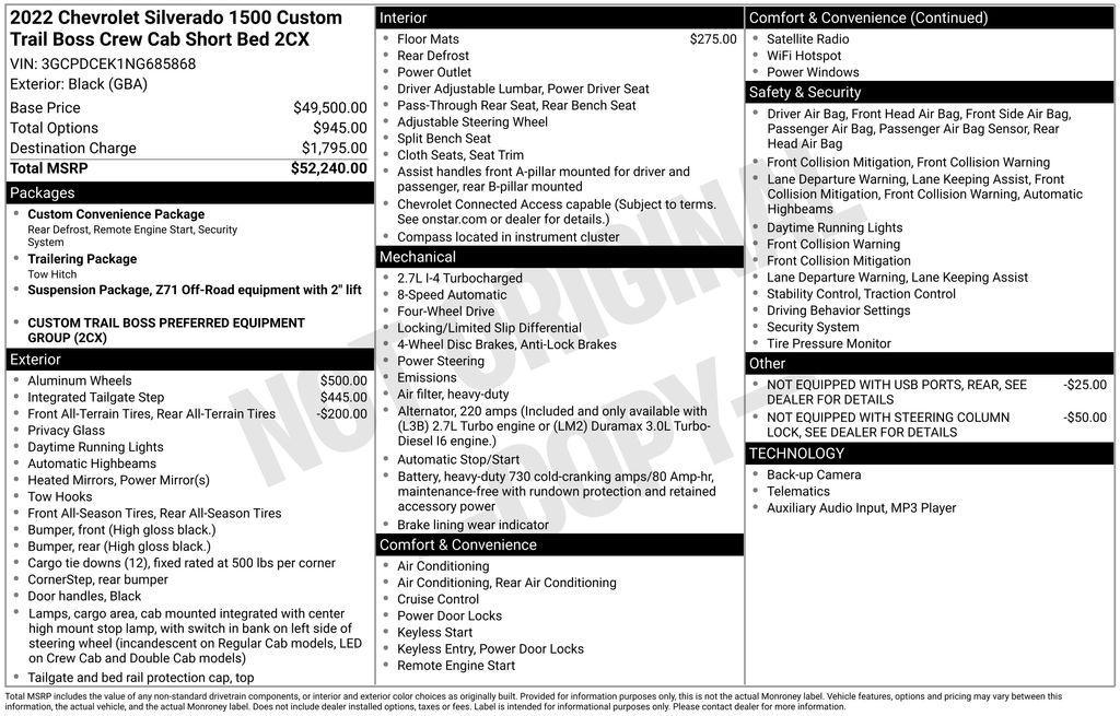 used 2022 Chevrolet Silverado 1500 car, priced at $35,588