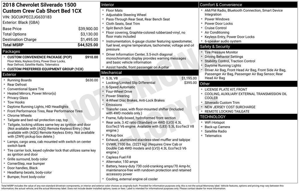 used 2018 Chevrolet Silverado 1500 car, priced at $26,888