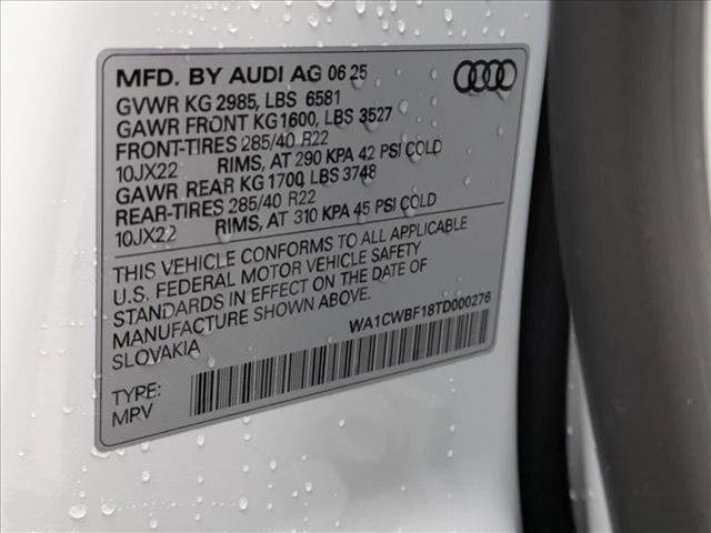 new 2026 Audi SQ8 car, priced at $123,605