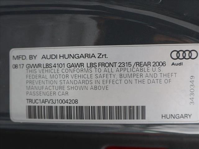 used 2018 Audi TTS car, priced at $26,699