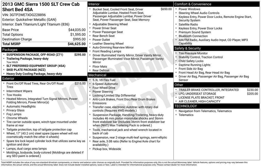 used 2013 GMC Sierra 1500 car, priced at $9,994