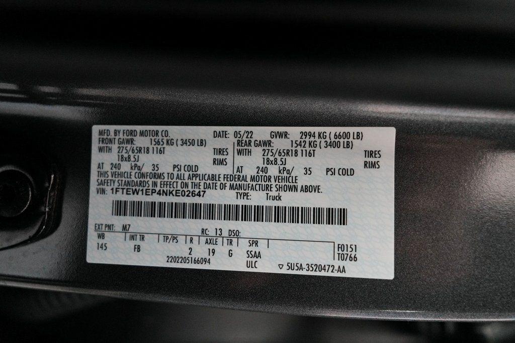 used 2022 Ford F-150 car, priced at $33,740