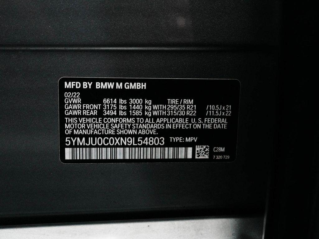used 2022 BMW X5 M car, priced at $69,990