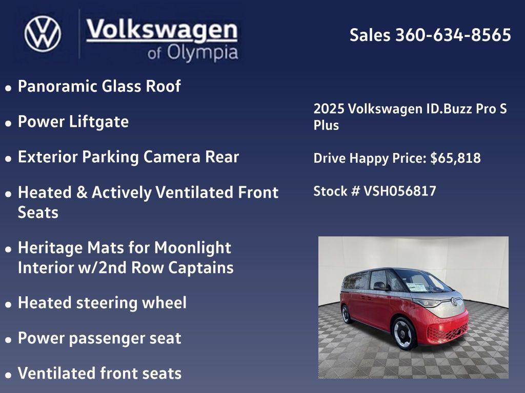 new 2025 Volkswagen ID. Buzz car, priced at $65,818