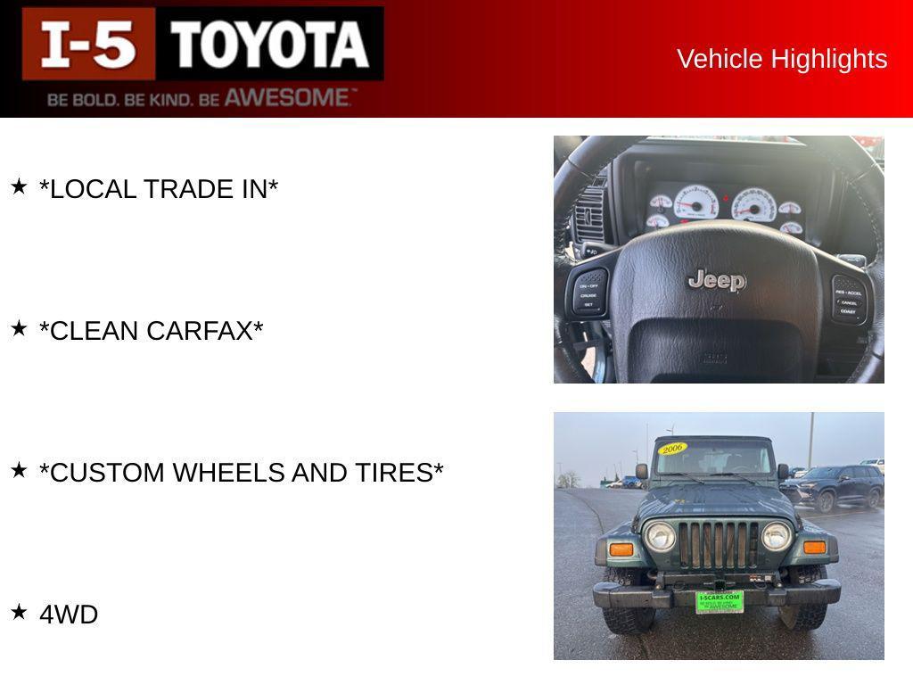 used 2006 Jeep Wrangler car, priced at $14,952