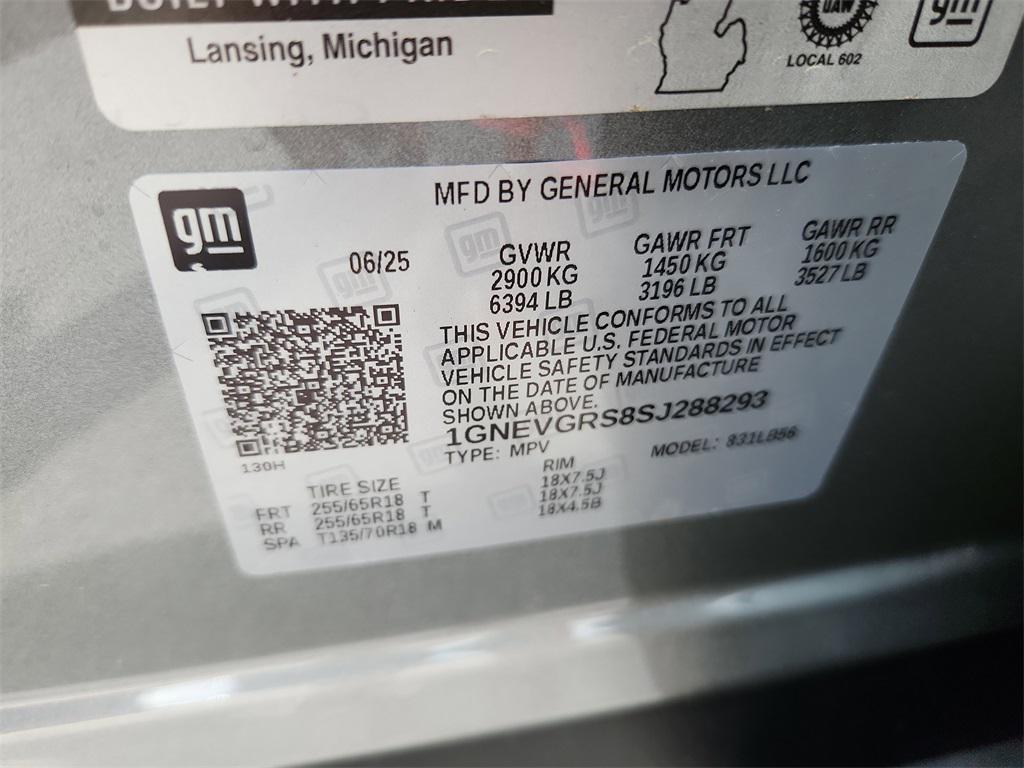 new 2025 Chevrolet Traverse car, priced at $48,285